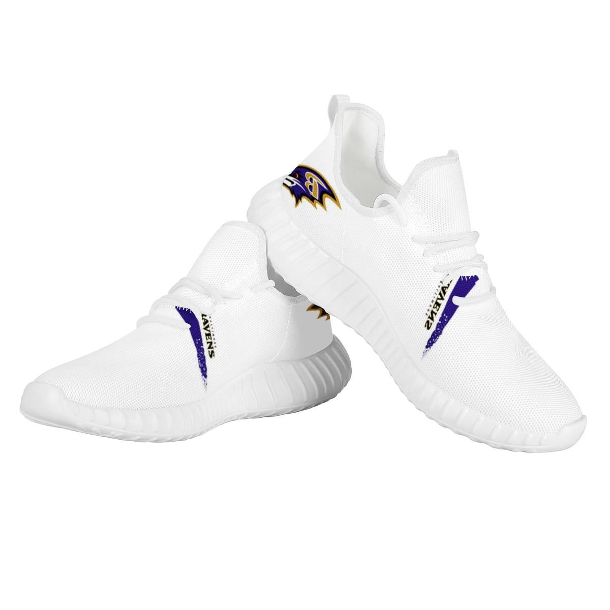 Men's Baltimore Ravens Mesh Knit Sneakers/Shoes 006 Men's Baltimore Ravens Mesh Knit Sneakers/Shoes 006